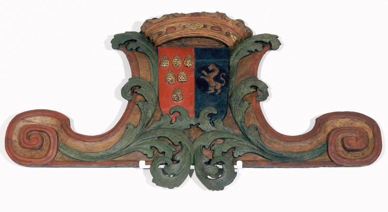 Armoiries du gouverneur Felice Pinelli Carbonara ; Armoiries de la famille Pinelli Carbonara