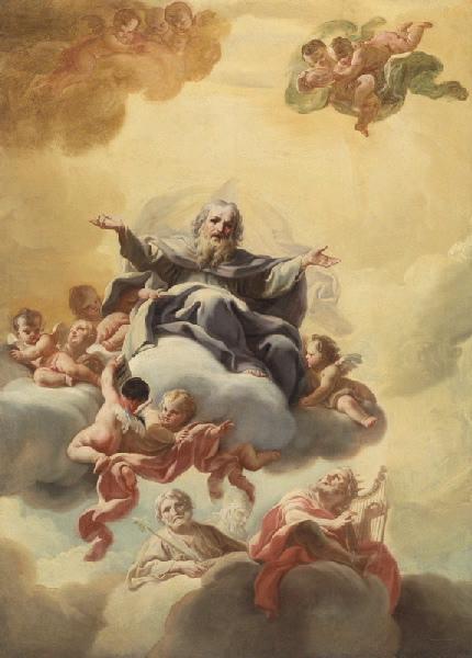 Dieu le père dans les nuées