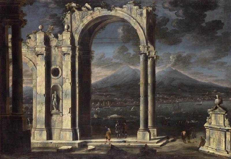 Vue du port de Naples