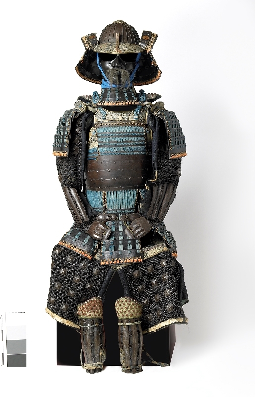 Armure de samouraï, épaulières, manches et gantelets