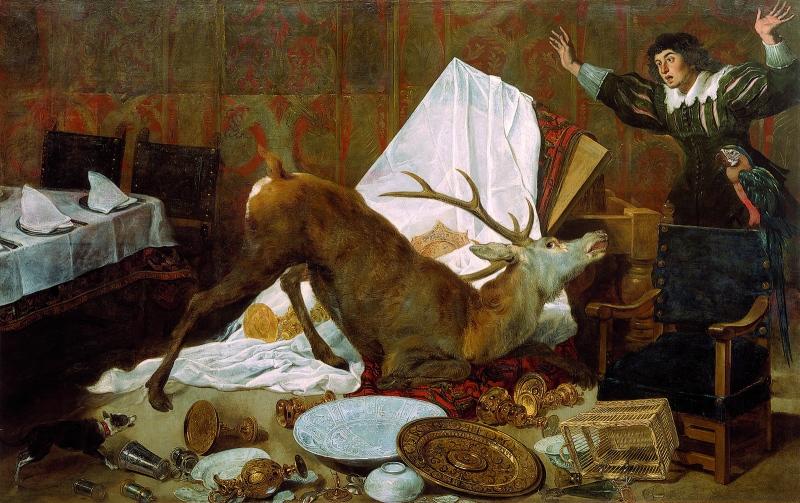 La fable du cerf ivre