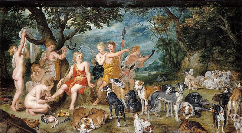 Diane et ses nymphes s'apprêtant à partir pour la chasse