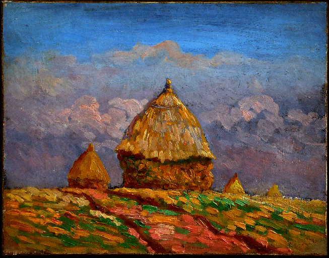 Les meules près du chemin