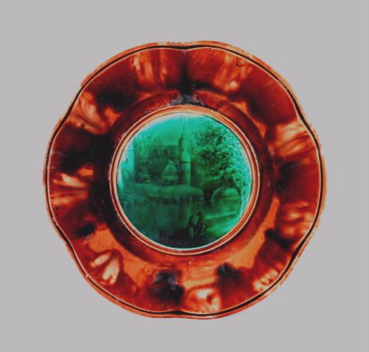 Assiette à décor de paysage