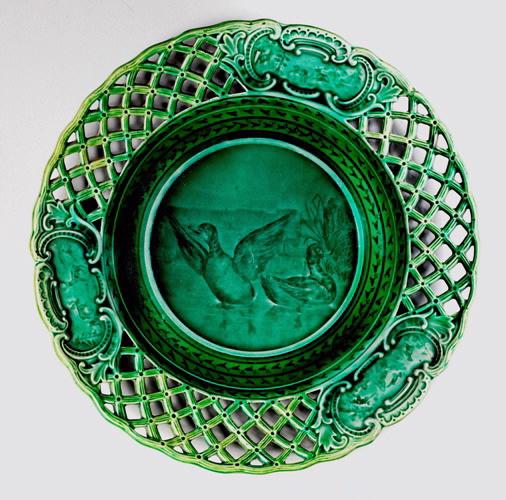 Assiette à décor d'animal