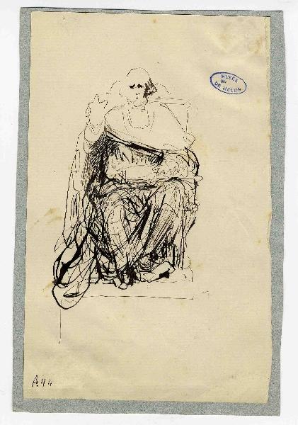 Esquisse pour la tombe de Monseigneur David