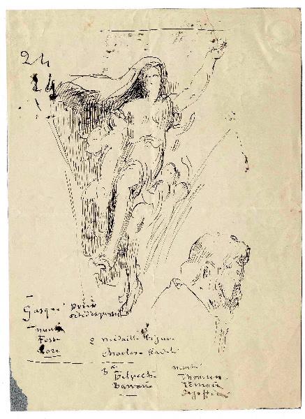 Etude pour la Vapeur (Pour la façade de la galerie des machines, Champs de Mars, Paris)