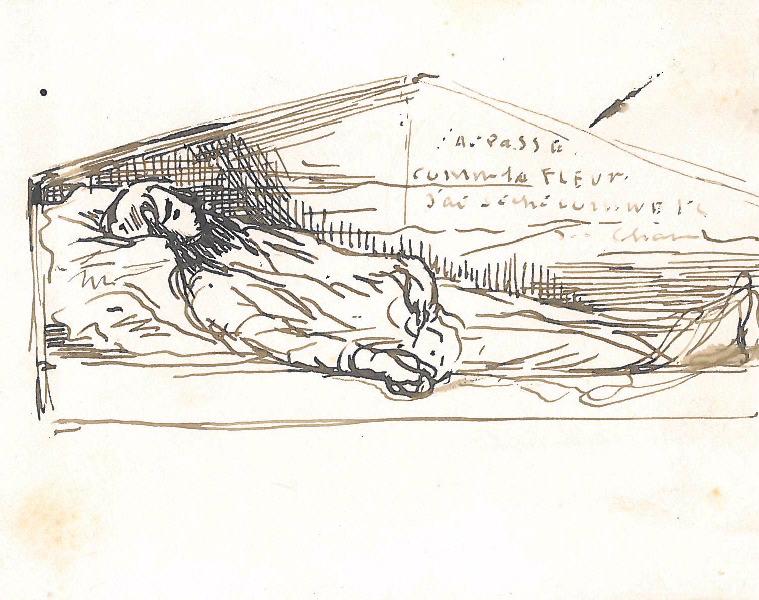 Esquisse pour la tombe de Mlle Labiche