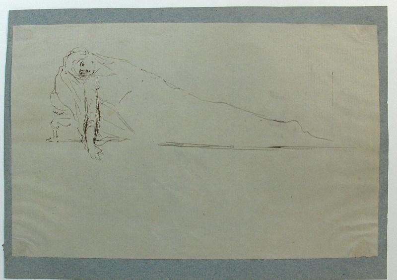 Esquisse pour le gisant de la duchesse d'Orléans