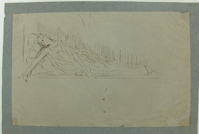 Esquisse pour le gisant de la duchesse d'Orléans