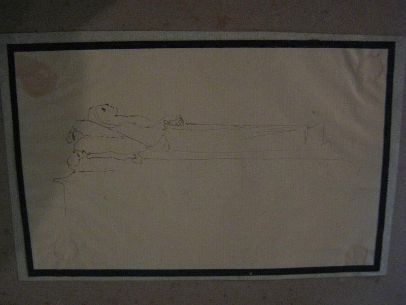 Esquisse pour le gisant de la duchesse d'Orléans