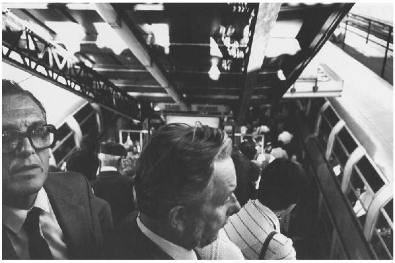 Jour de grève. Pantin. 1980 ; série Train quotidien