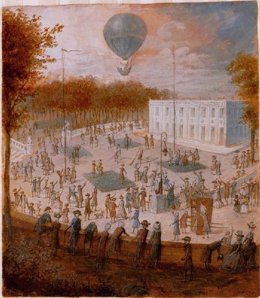 Envol d'une montgolfière à Marly