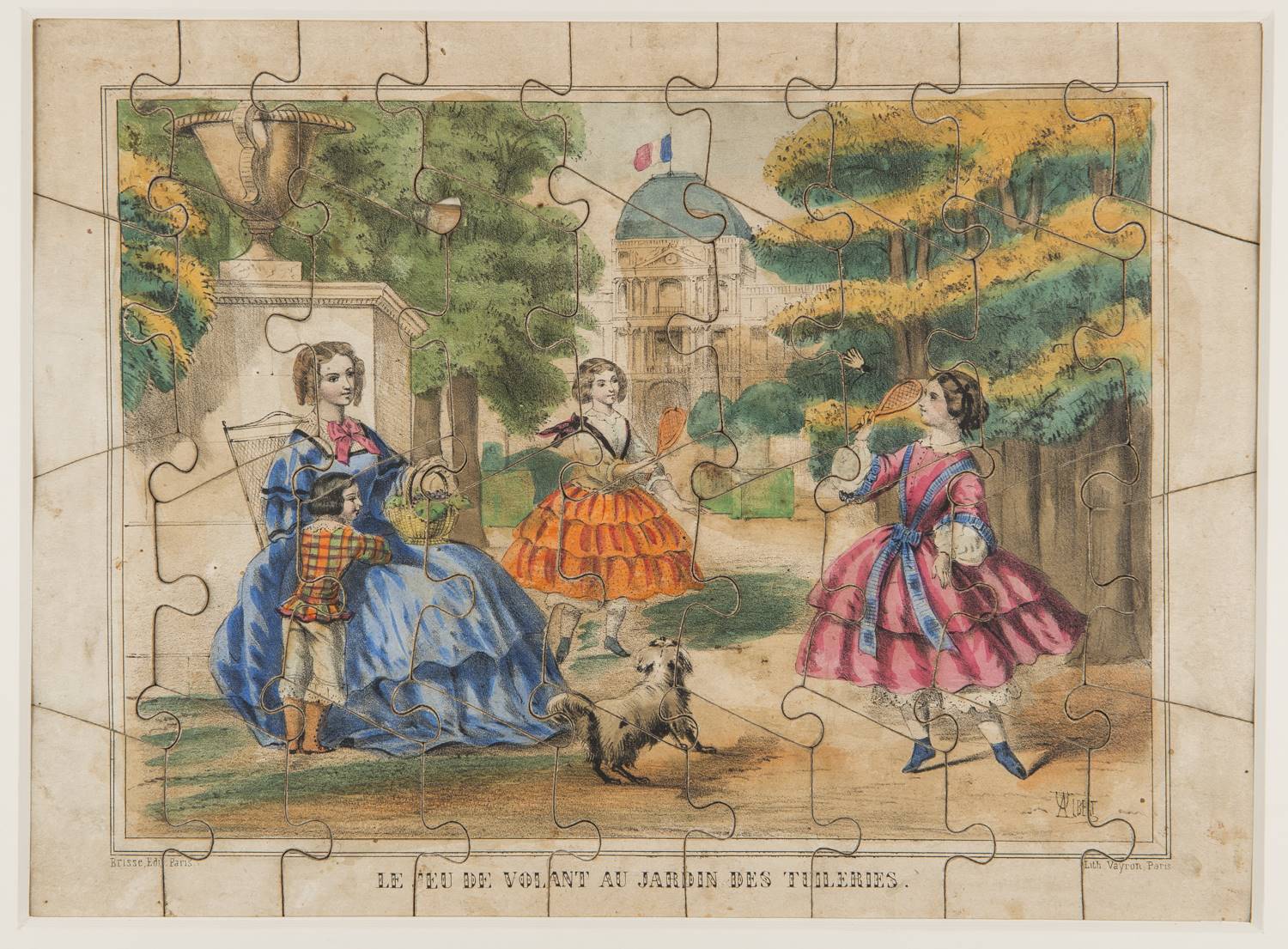 Le jeu de volant au jardin des Tuileries ; La voiture aux chèvres des champs Elysées ; La balançoire au jardin du Luxembourg