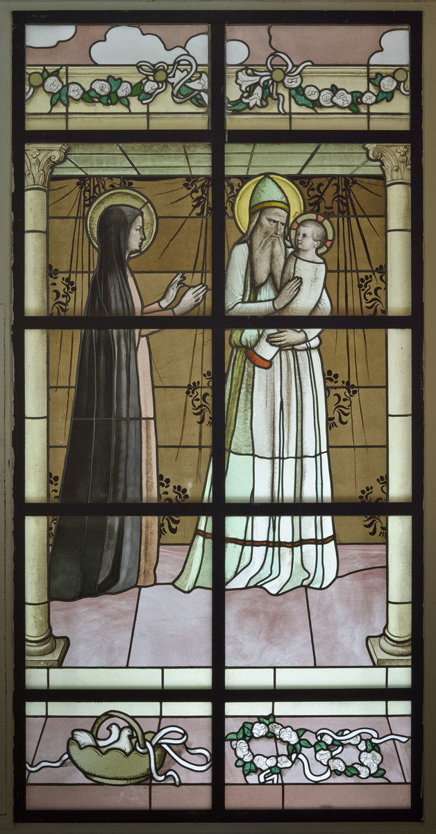 La Présentation au temple à Florence ; La Présentation, vitrail exécuté pour l'Hôtel de Denys Cochin (titre du registre d'inventaire)