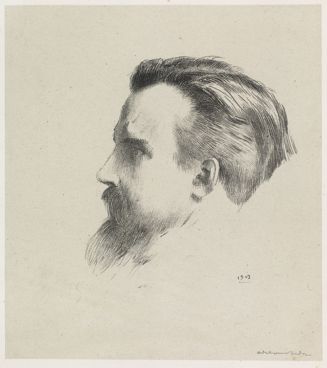 Portrait de Maurice Denis ; Portrait de Maurice Denis de profil (titre du registre d'inventaire)