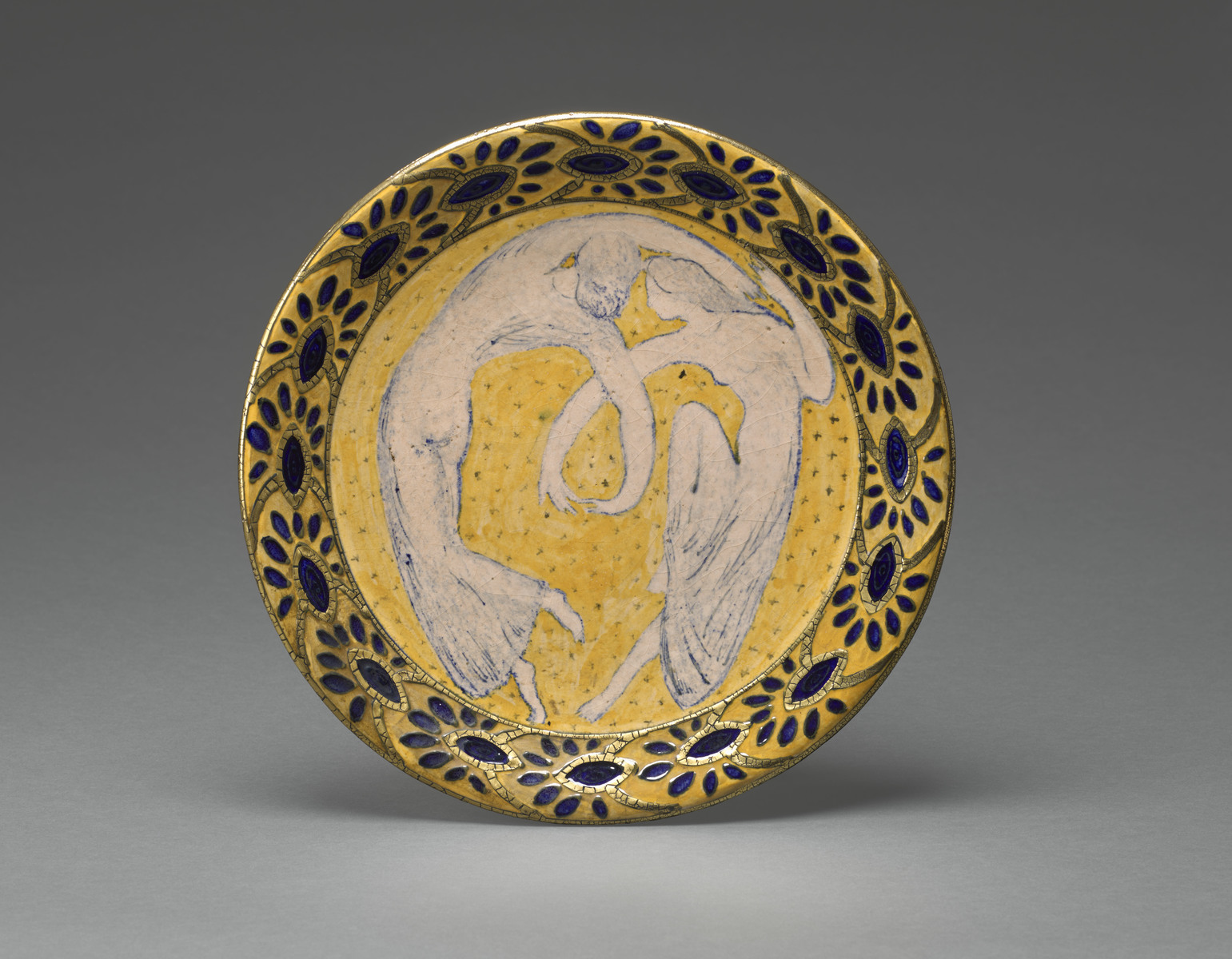 Plat en céramique ; Plat en céramique réalisé par André Metthey (titre du registre d'inventaire)