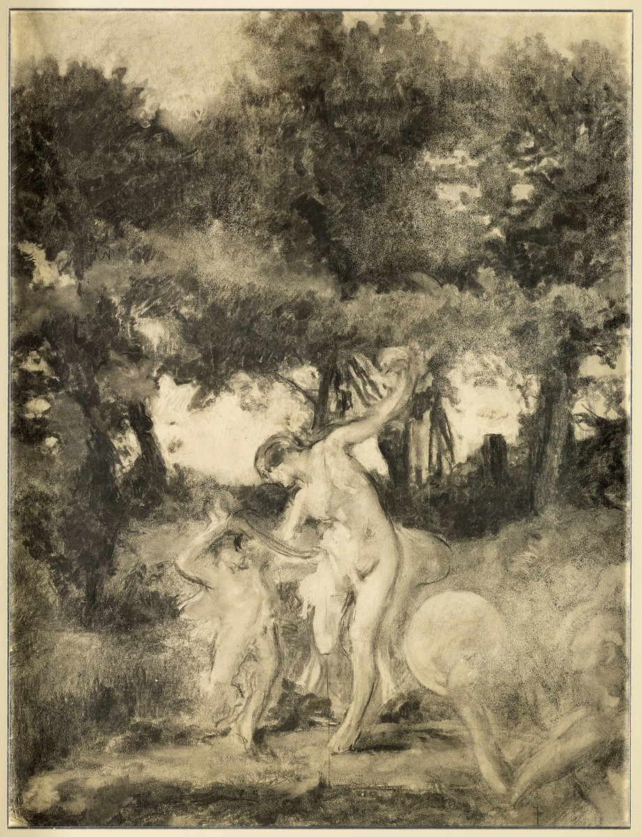 Femmes nues dans un paysage