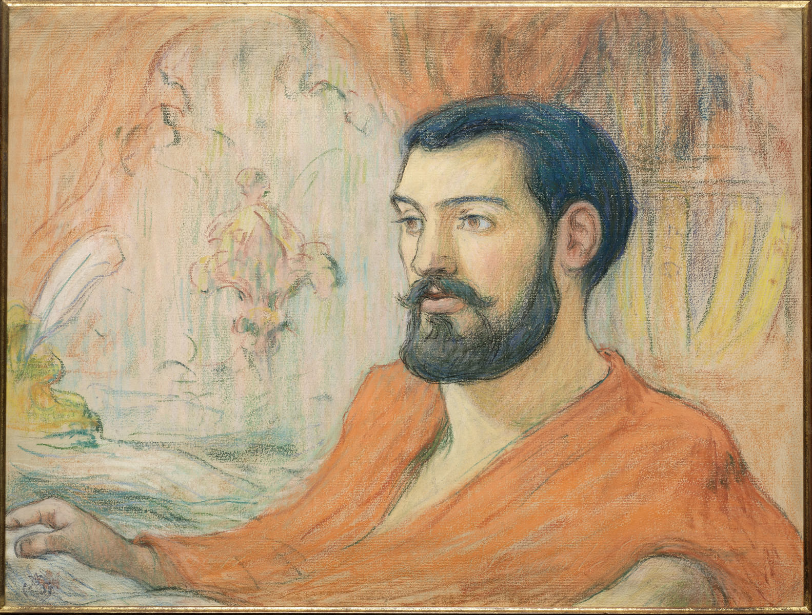 Portrait de l'écrivain Jules Bois ; Portrait de Jules Bois (titre du registre d'inventaire)