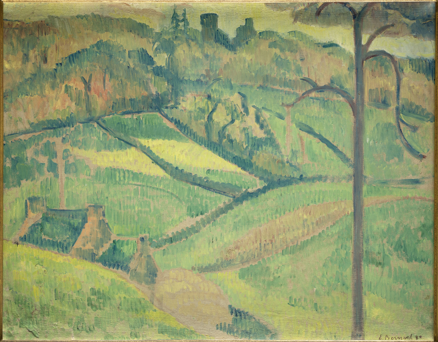 Le Château de Rustéphan (titre d'usage) ; Paysage. Le château de Rustéphan