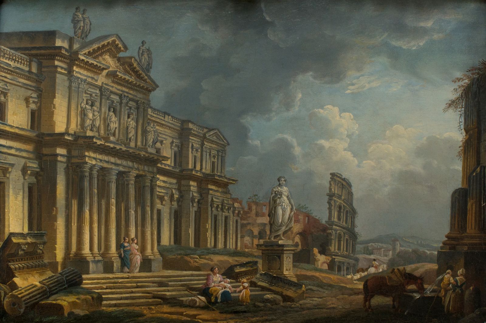 Caprice architectural avec le château de Clagny à Versailles