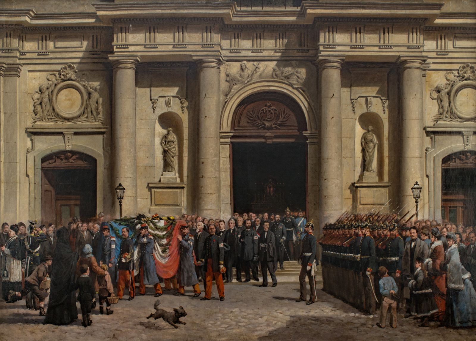 L'Enterrement du lieutenant Godard à l'église Notre-Dame de Versailles, le 17 décembre 1870