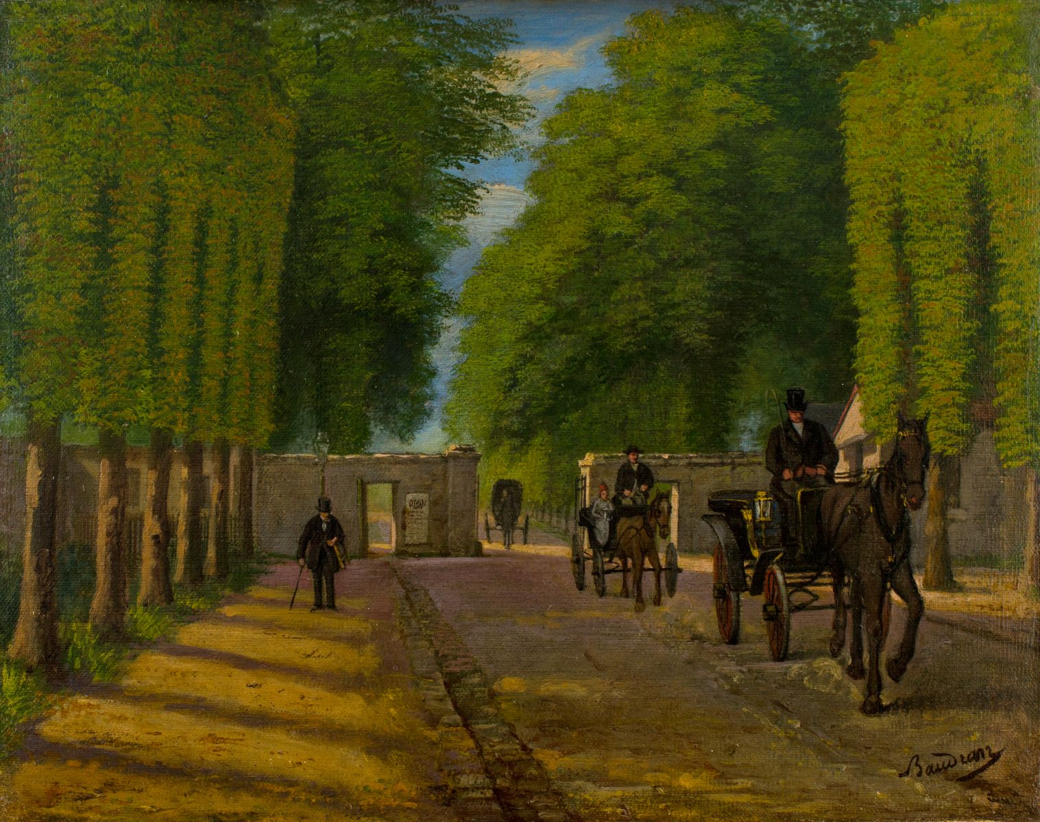 La grille du boulevard de la Reine