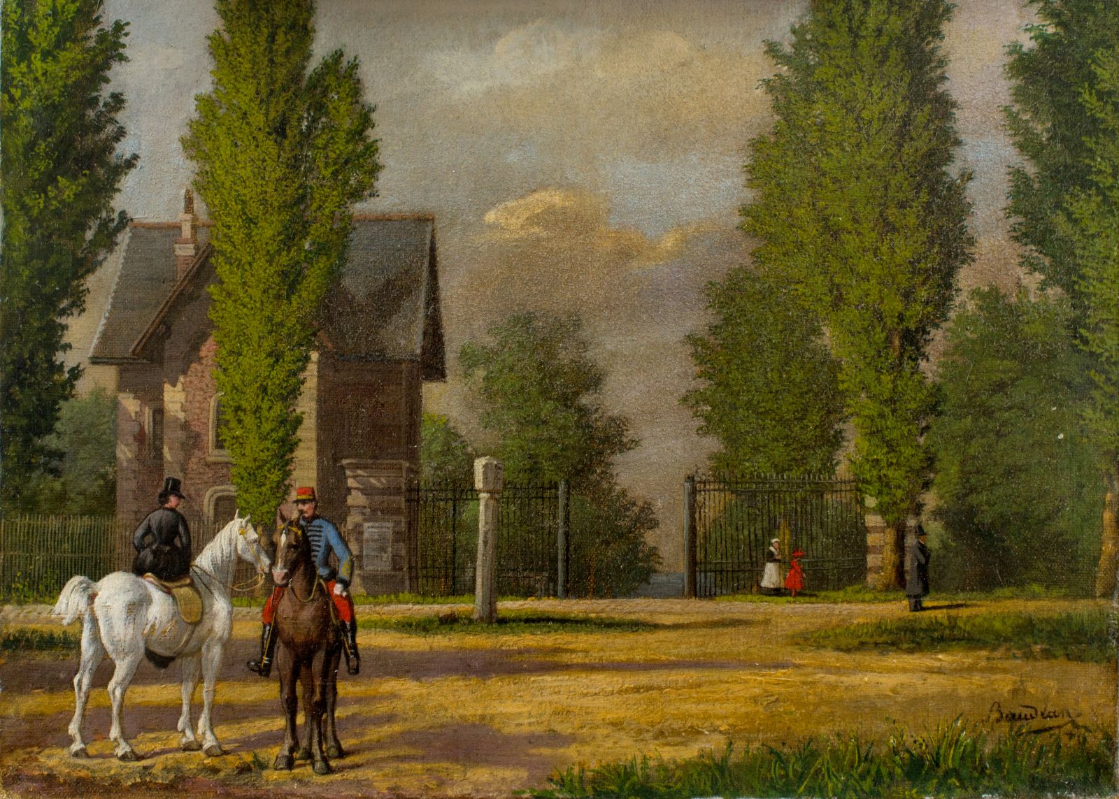 La grille de l'avenue de Villeneuve-l'Étang