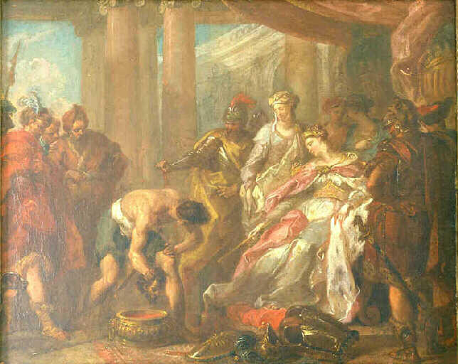 La reine Thomyris fait plonger la tête de Cyrus dans un vase plein de sang (31ème épisode)
