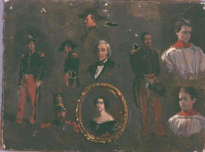 Neuf études de personnages