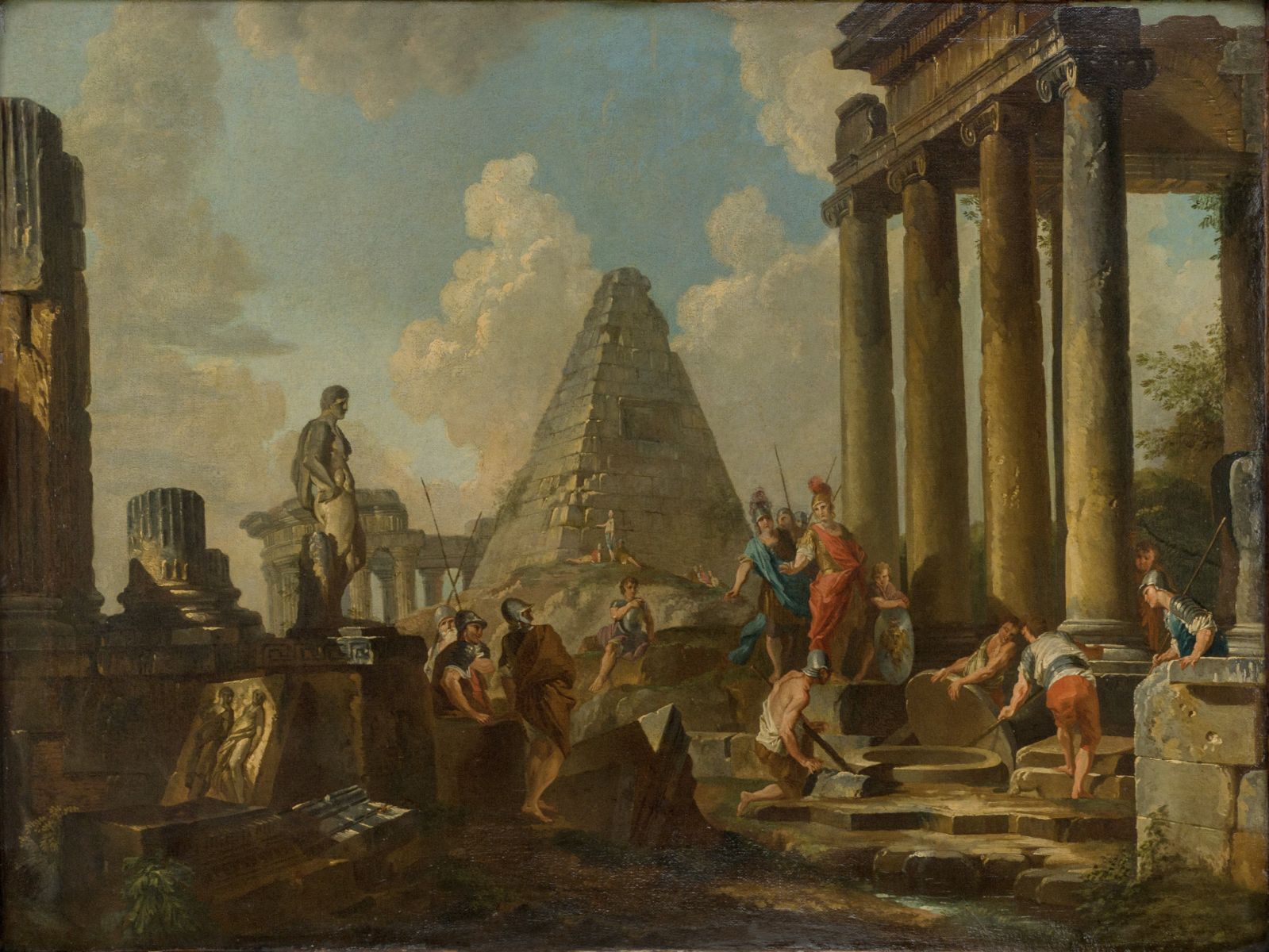 Alexandre le Grand devant le tombeau d'Achille