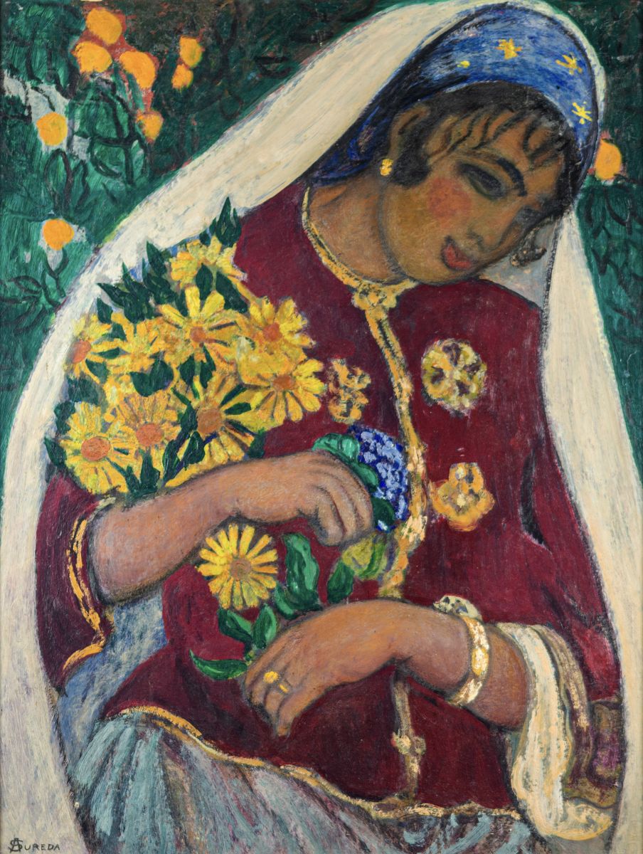 Femme aux marguerites