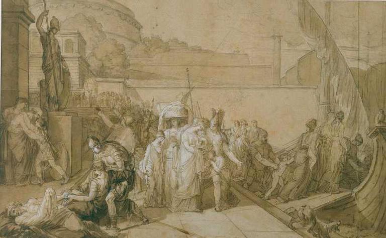 Agrippine portant les cendres de Germanicus