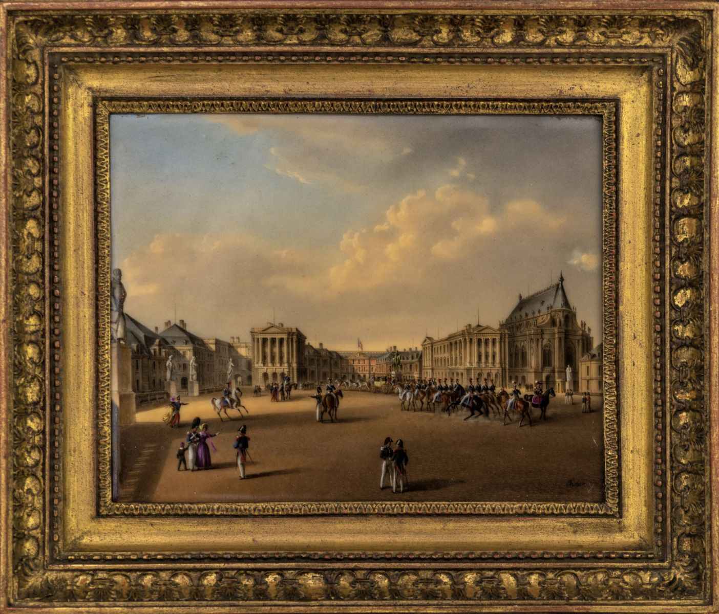 Le Château de Versailles, vu de la cour