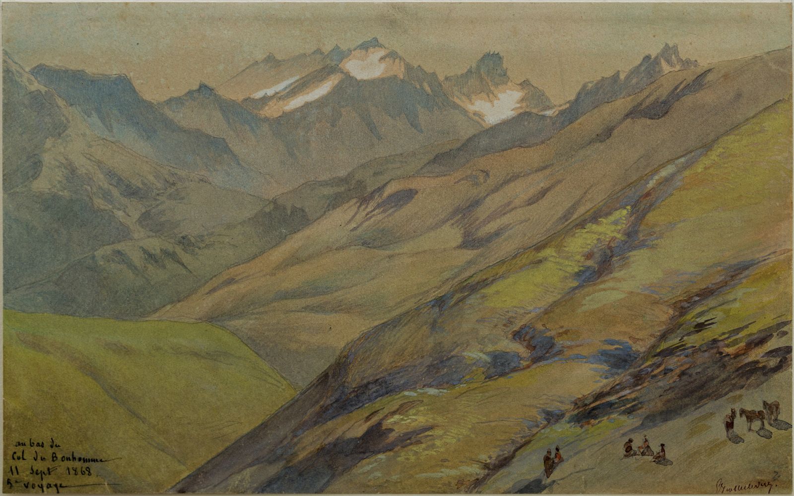 Le bas du col du Bonhomme