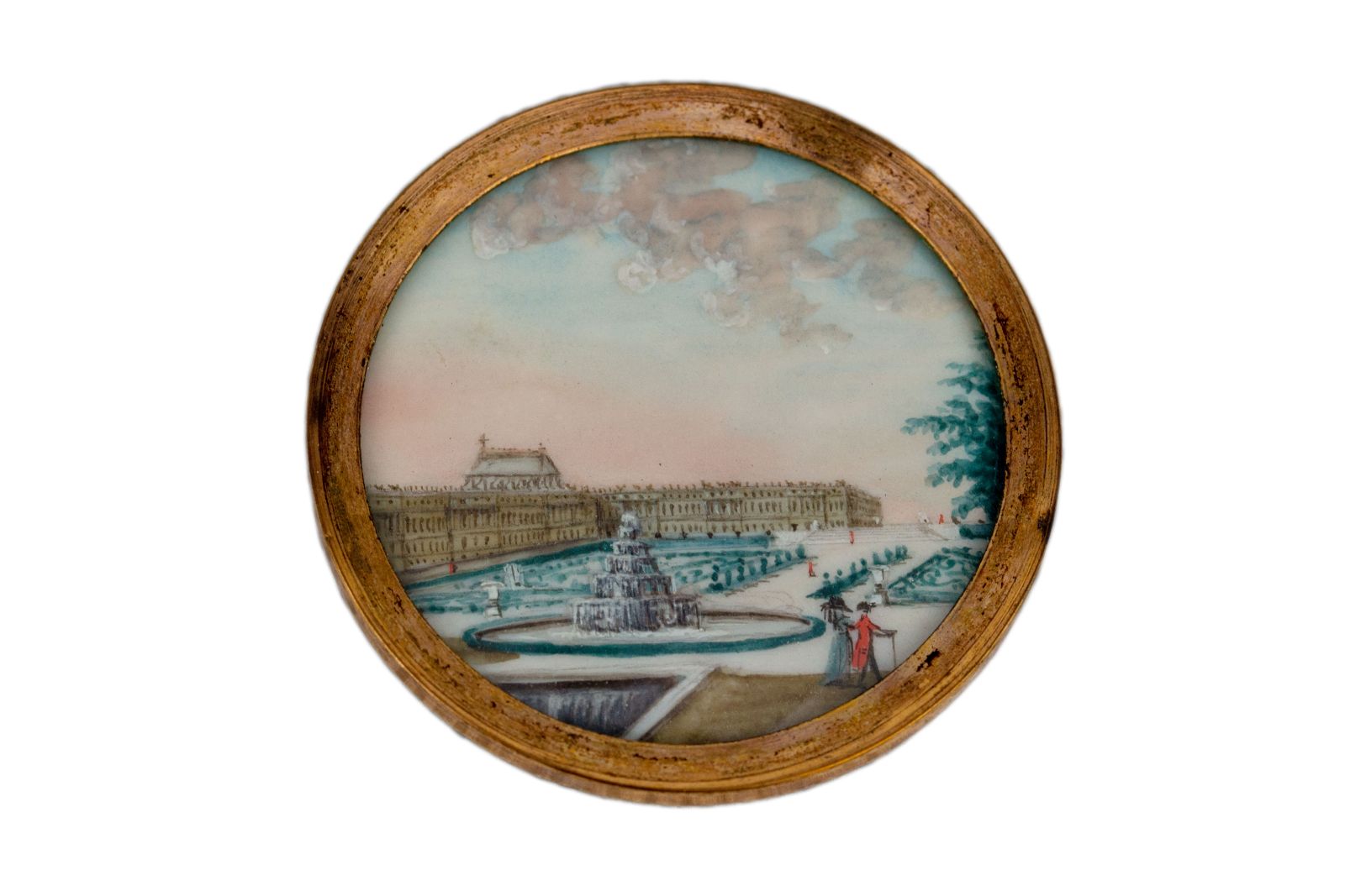 Le parterre du Nord avec vue de la fontaine de la pyramide