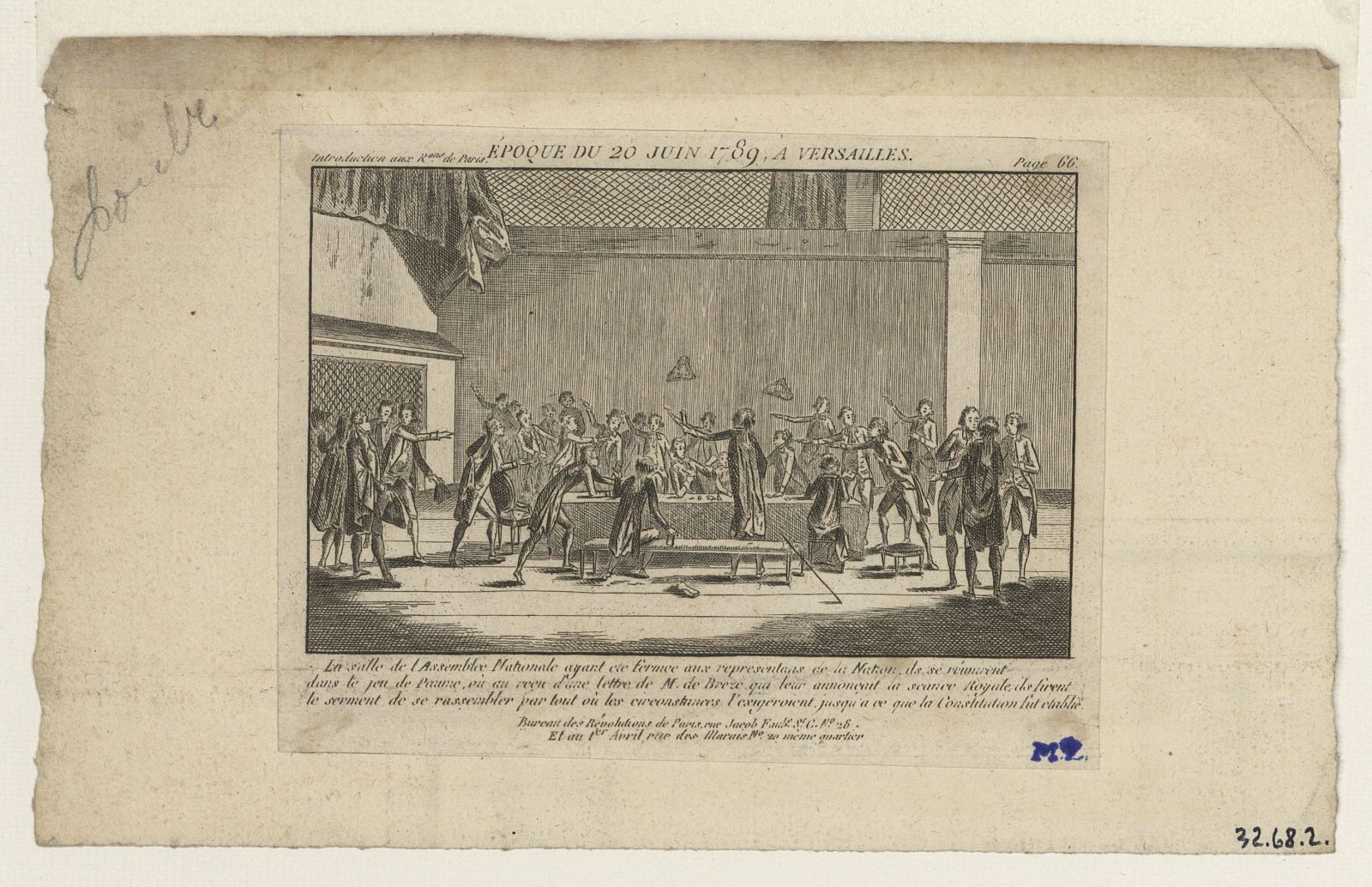 Réunion dans la salle du Jeu de Paume