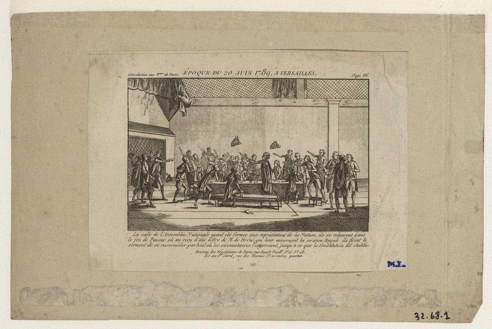 Réunion dans la salle du Jeu de Paume