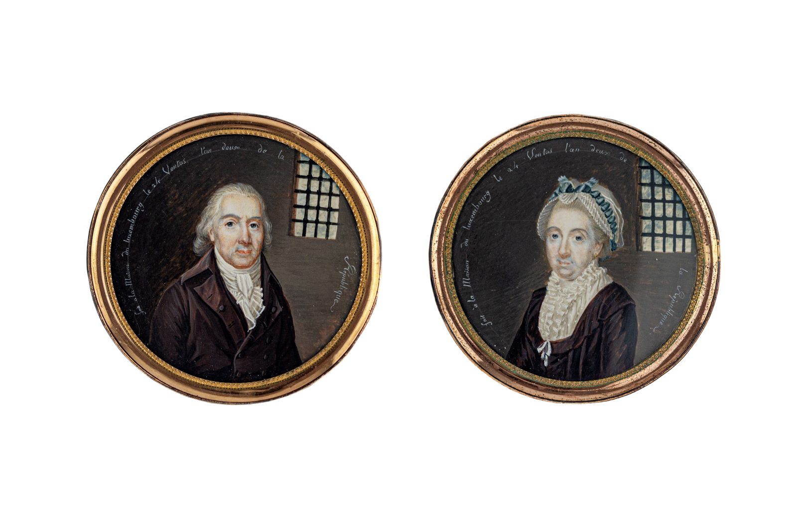 Bonbonnière avec portrait miniature représentant Mme d'Arbouville, née Félicité Françoise Sophie Fréteau de Pény (1747-1794)