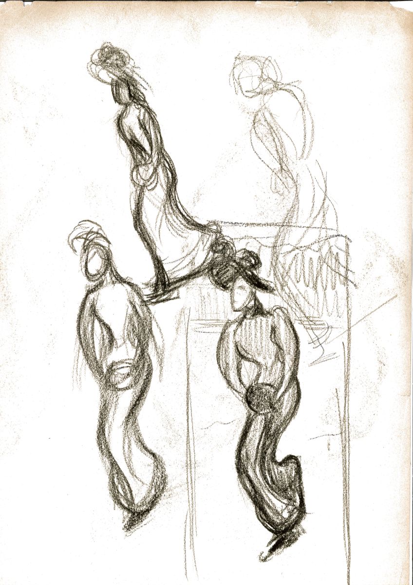 Quatre études de patineuses