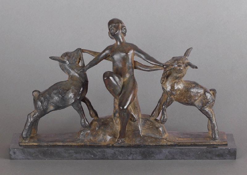 Jeune fille aux chevreaux