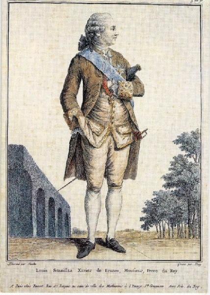 Louis Stanislas Xavier de France, Monsieur, Frère du Roy