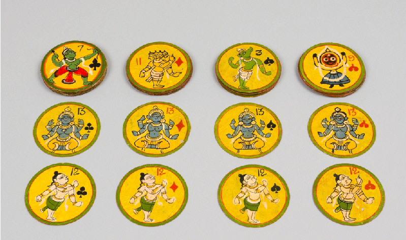 GANJIFA A ENSEIGNES FRANCAISES (titre factice)