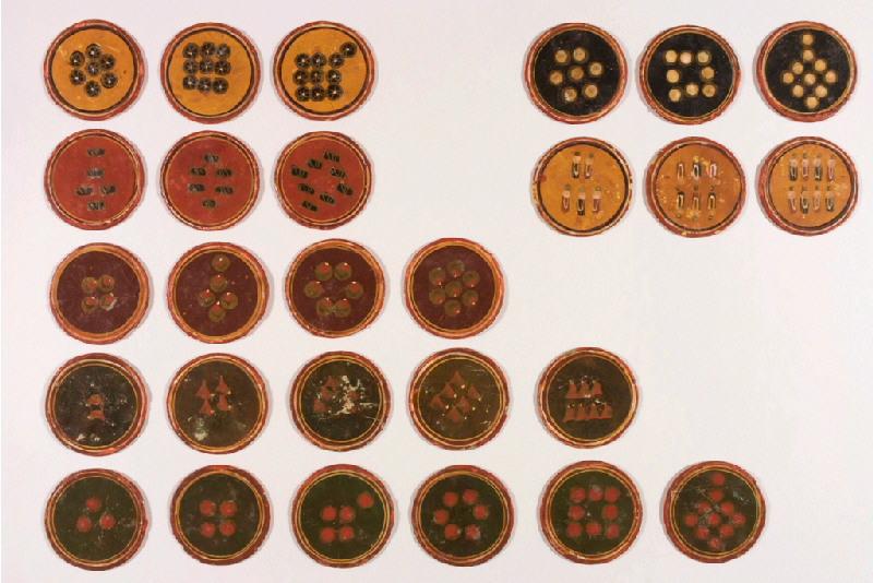 CARTES D'UN GANJIFA MOGHOL (titre d'usage)