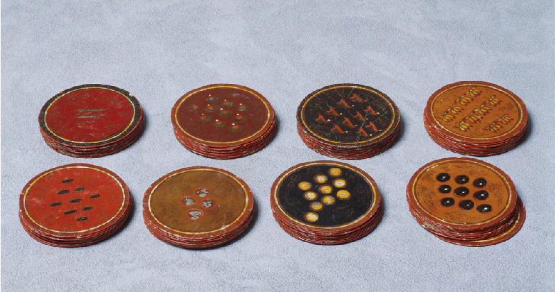 CARTES D'UN GANJIFA MOGHOL (titre d'usage)