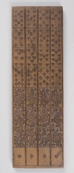 BOIS D'IMPRESSION D'UN JEU AU PORTRAIT DE VIENNE FORMAT PATIENCE (Titre d'usage.)