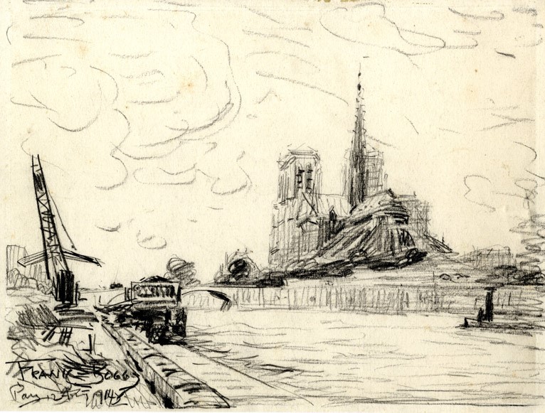 Vue du chevet de Notre-Dame