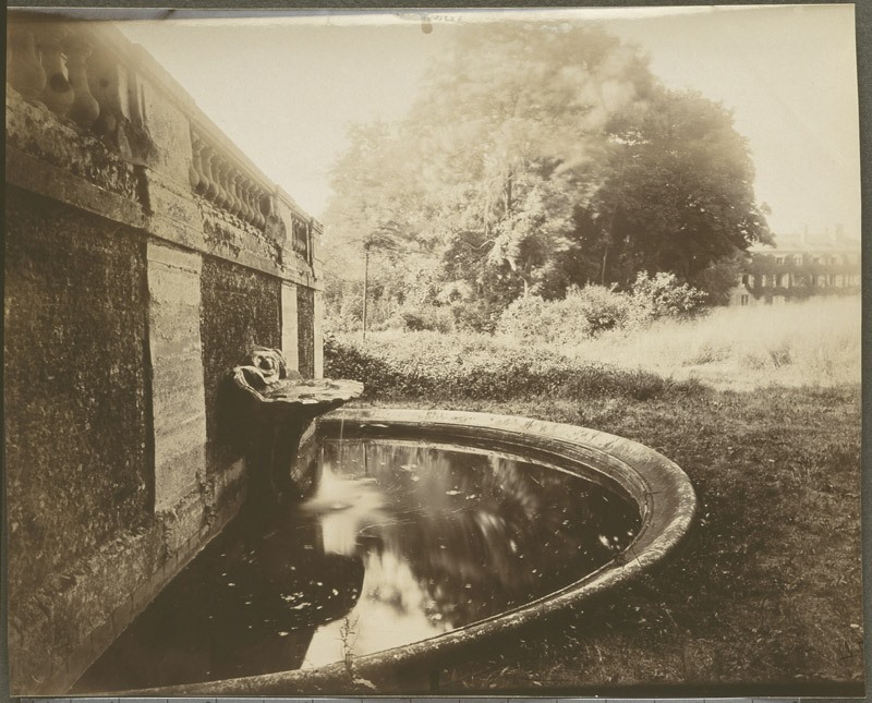 Sceaux. Parc. Bassin et vasque du Pavillon de l'Aurore
