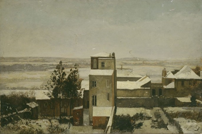 La Plaine de Saint Ouen et de St Denis vue de l'atelier du peintre, rue Sainte Rustique Montmartre 1864 (Inventaire)