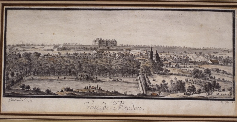 Le château de Meudon en 1707 (Titre forgé)